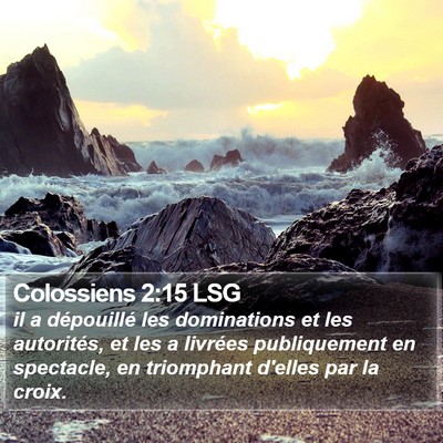 Colossiens 2:15 LSG Bible Verse Image