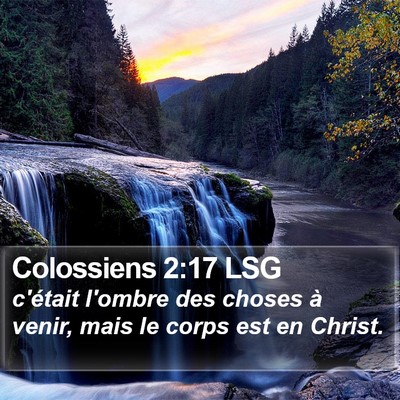 Colossiens 2:17 LSG Bible Verse Image