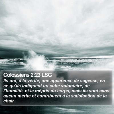 Colossiens 2:23 LSG Bible Verse Image
