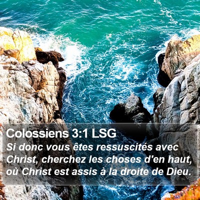 Colossiens 3:1 LSG Bible Verse Image
