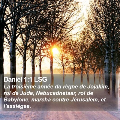 Daniel 1:1 LSG Bible Verse Image