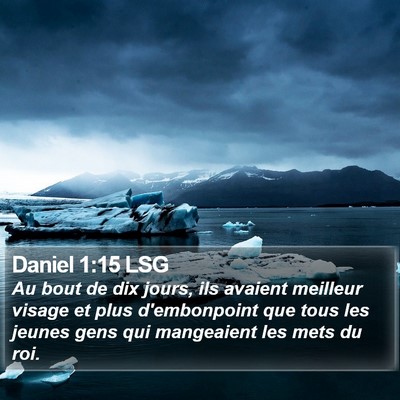 Daniel 1:15 LSG Bible Verse Image