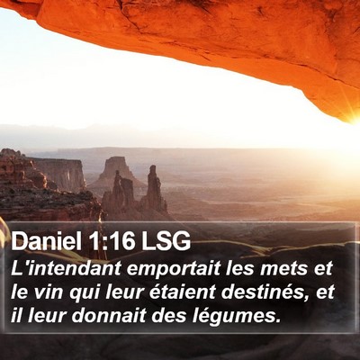 Daniel 1:16 LSG Bible Verse Image