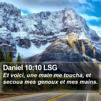 Daniel 10:10 LSG Bible Verse Image