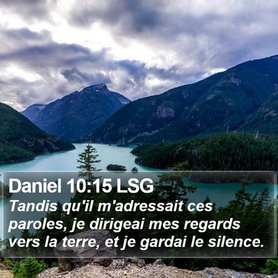 Daniel 10:15 LSG Bible Verse Image
