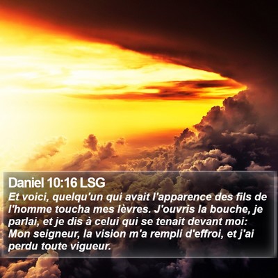 Daniel 10:16 LSG Bible Verse Image