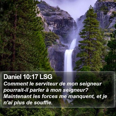 Daniel 10:17 LSG Bible Verse Image