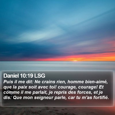 Daniel 10:19 LSG Bible Verse Image