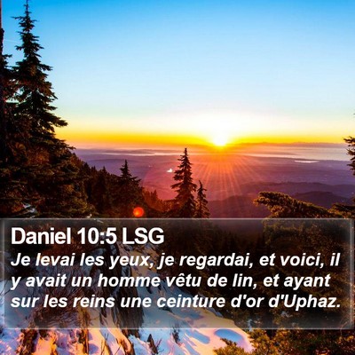 Daniel 10:5 LSG Bible Verse Image