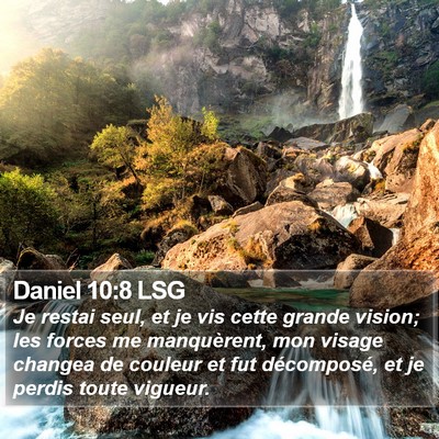 Daniel 10:8 LSG Bible Verse Image
