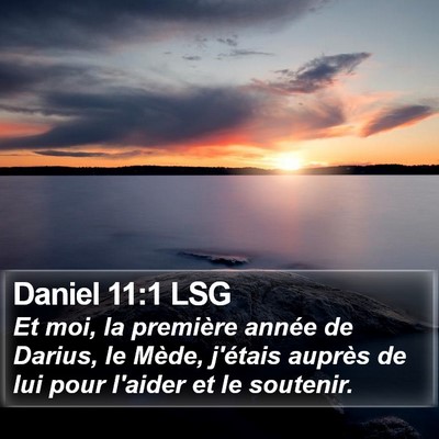 Daniel 11:1 LSG Bible Verse Image