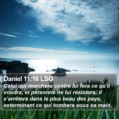 Daniel 11:16 LSG Bible Verse Image