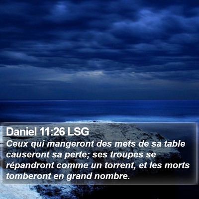 Daniel 11:26 LSG Bible Verse Image