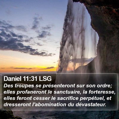 Daniel 11:31 LSG Bible Verse Image