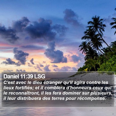Daniel 11:39 LSG Bible Verse Image