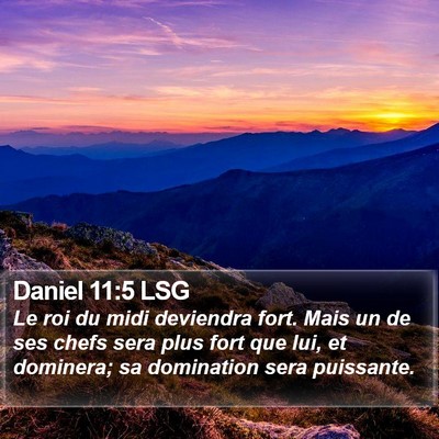 Daniel 11:5 LSG Bible Verse Image