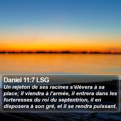 Daniel 11:7 LSG Bible Verse Image