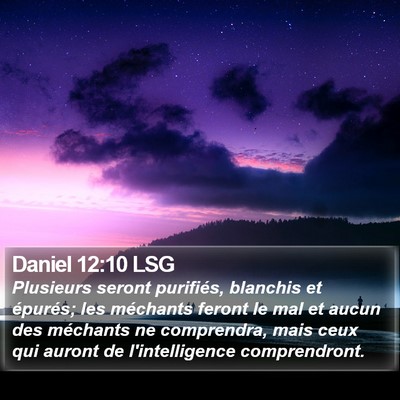 Daniel 12:10 LSG Bible Verse Image