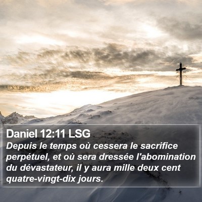 Daniel 12:11 LSG Bible Verse Image