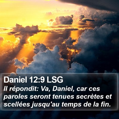 Daniel 12:9 LSG Bible Verse Image