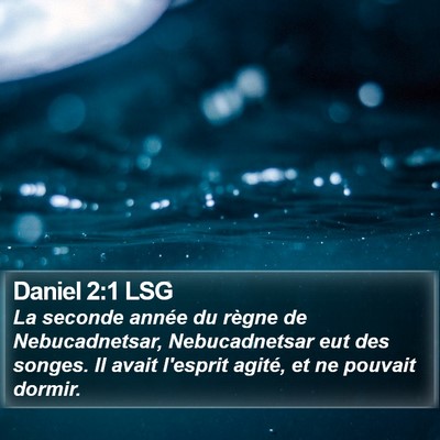 Daniel 2:1 LSG Bible Verse Image