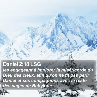 Daniel 2:18 LSG Bible Verse Image