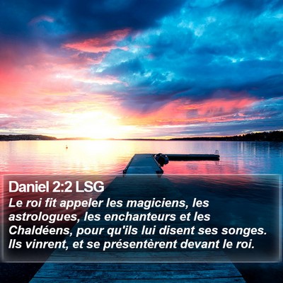 Daniel 2:2 LSG Bible Verse Image