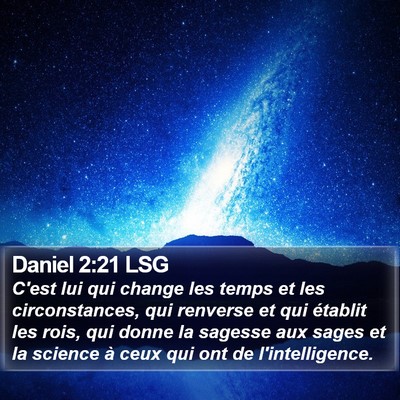 Daniel 2:21 LSG Bible Verse Image