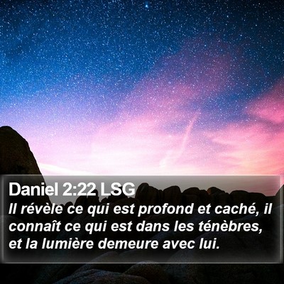 Daniel 2:22 LSG Bible Verse Image