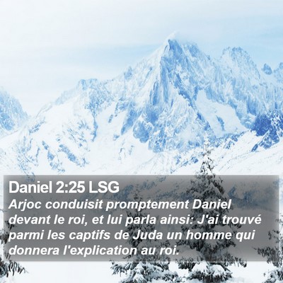 Daniel 2:25 LSG Bible Verse Image