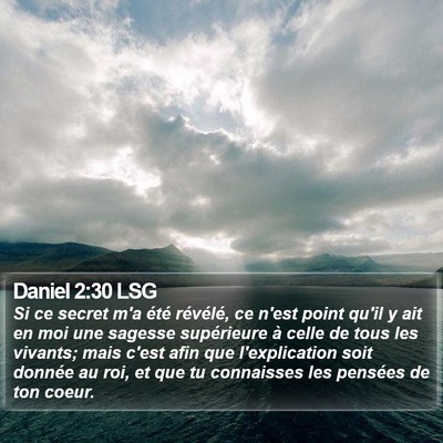 Daniel 2:30 LSG Bible Verse Image