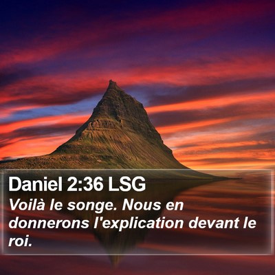 Daniel 2:36 LSG Bible Verse Image