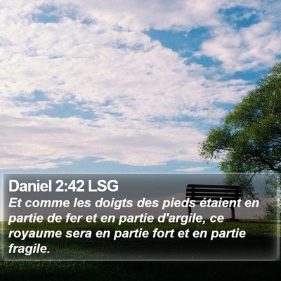 Daniel 2:42 LSG Bible Verse Image