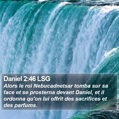 Daniel 2:46 LSG Bible Verse Image