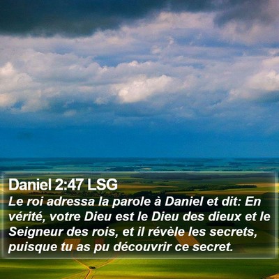 Daniel 2:47 LSG Bible Verse Image