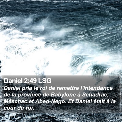 Daniel 2:49 LSG Bible Verse Image
