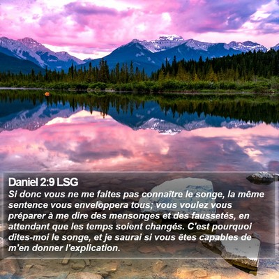 Daniel 2:9 LSG Bible Verse Image