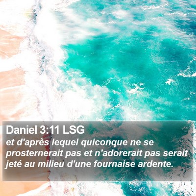 Daniel 3:11 LSG Bible Verse Image
