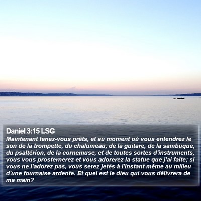 Daniel 3:15 LSG Bible Verse Image