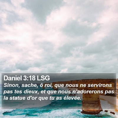 Daniel 3:18 LSG Bible Verse Image
