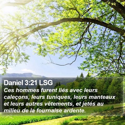Daniel 3:21 LSG Bible Verse Image