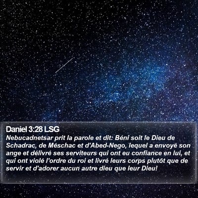 Daniel 3:28 LSG Bible Verse Image