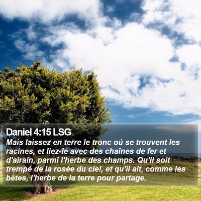 Daniel 4:15 LSG Bible Verse Image
