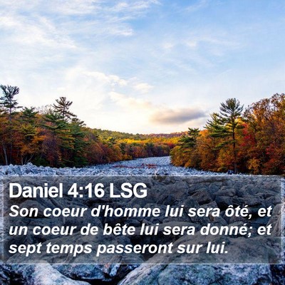 Daniel 4:16 LSG Bible Verse Image