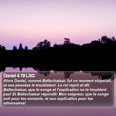 Daniel 4:19 LSG Bible Verse Image