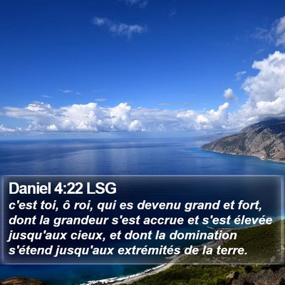 Daniel 4:22 LSG Bible Verse Image