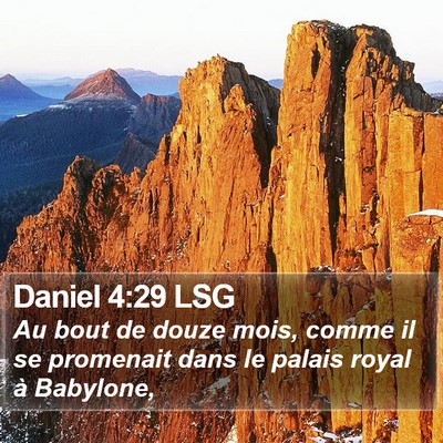 Daniel 4:29 LSG Bible Verse Image