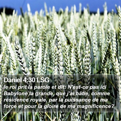 Daniel 4:30 LSG Bible Verse Image