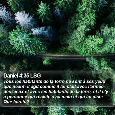 Daniel 4:35 LSG Bible Verse Image