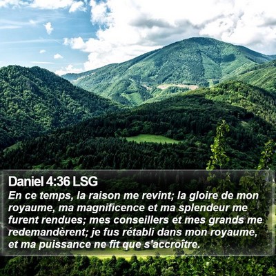 Daniel 4:36 LSG Bible Verse Image